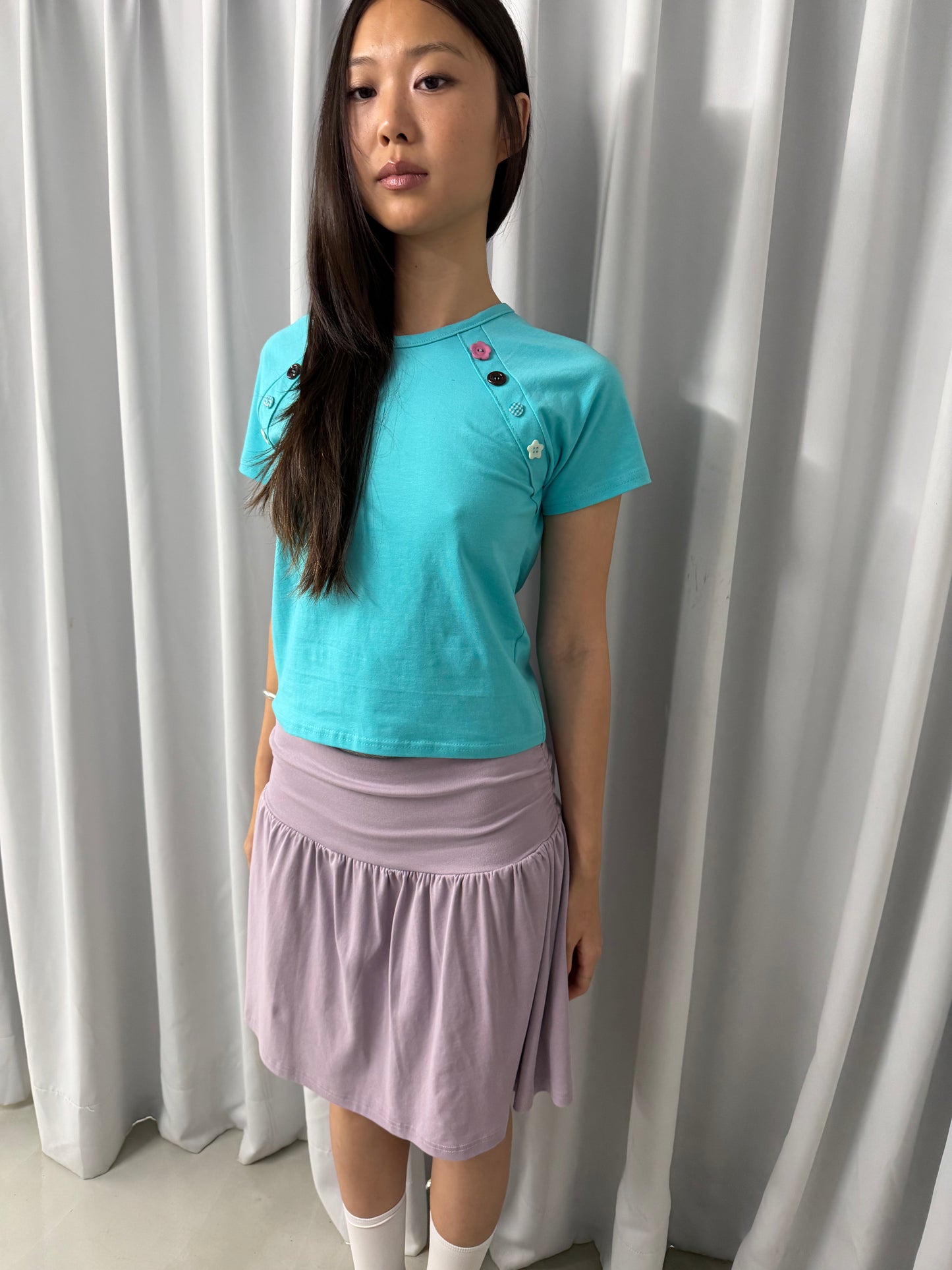 Cute button t-shirt