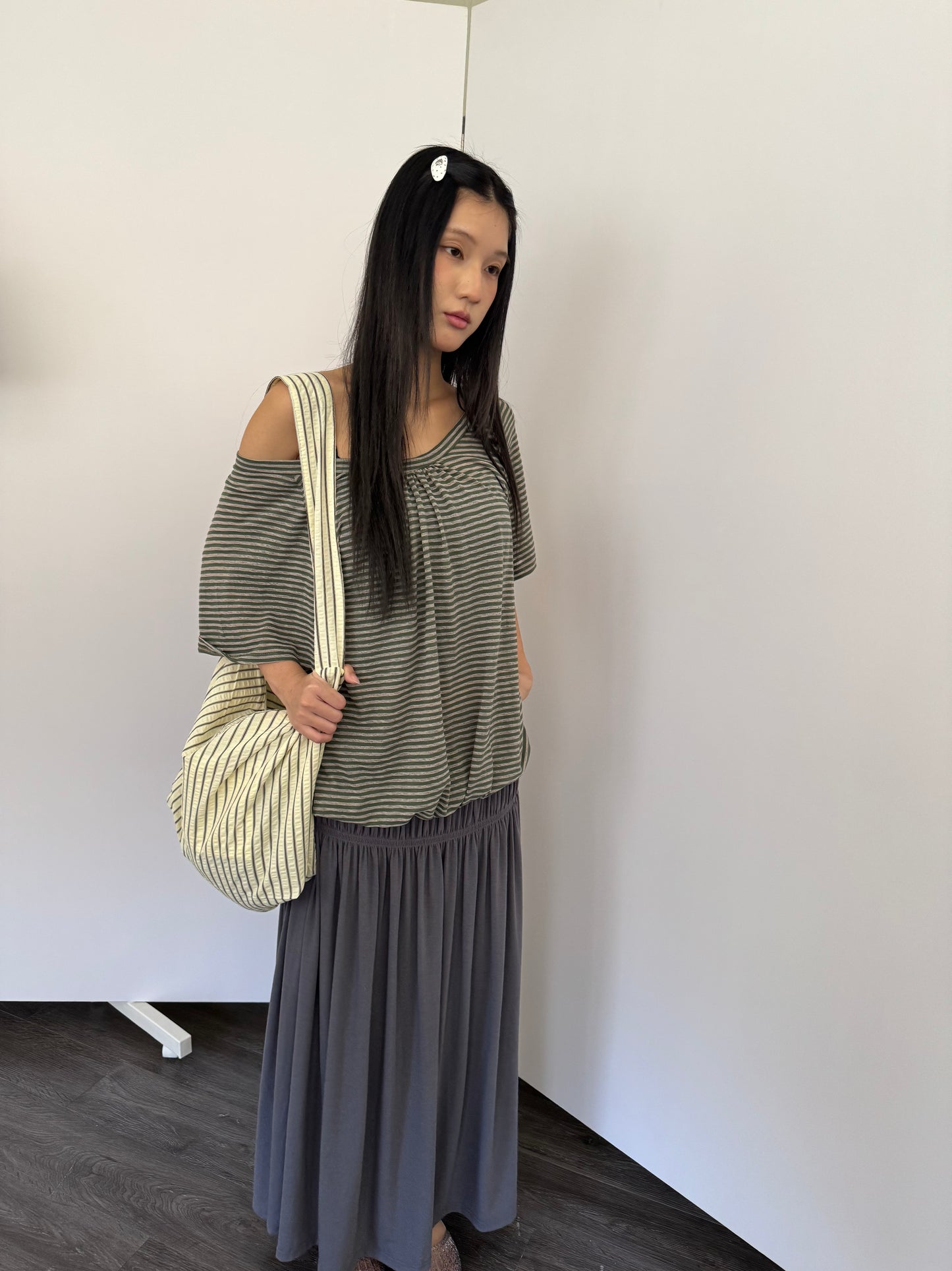 Oversized Striped Bag