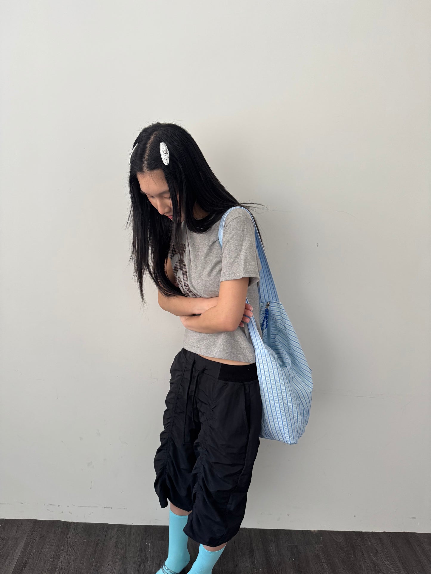 Oversized Striped Bag