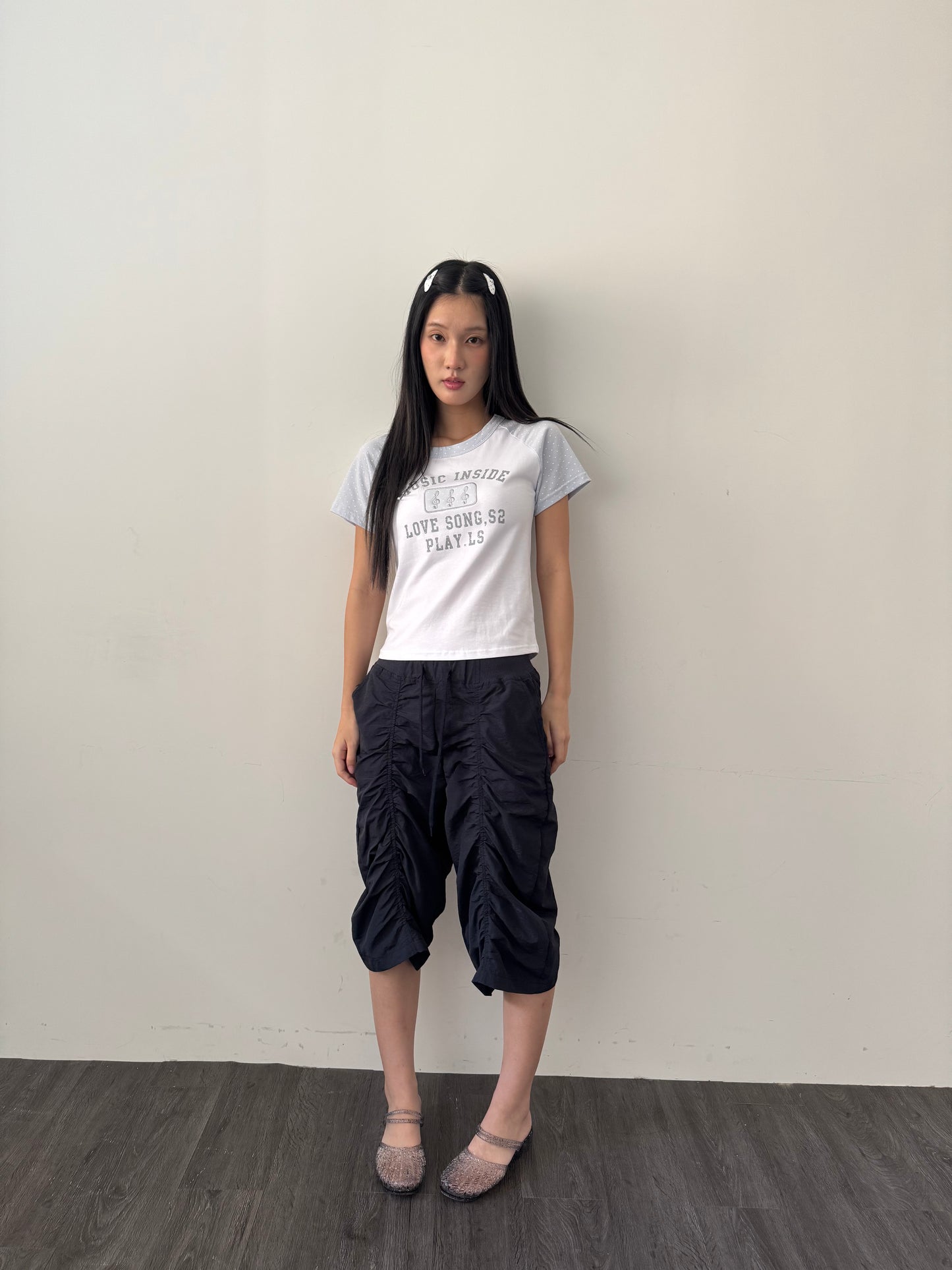 Dotted musical notes t-shirt