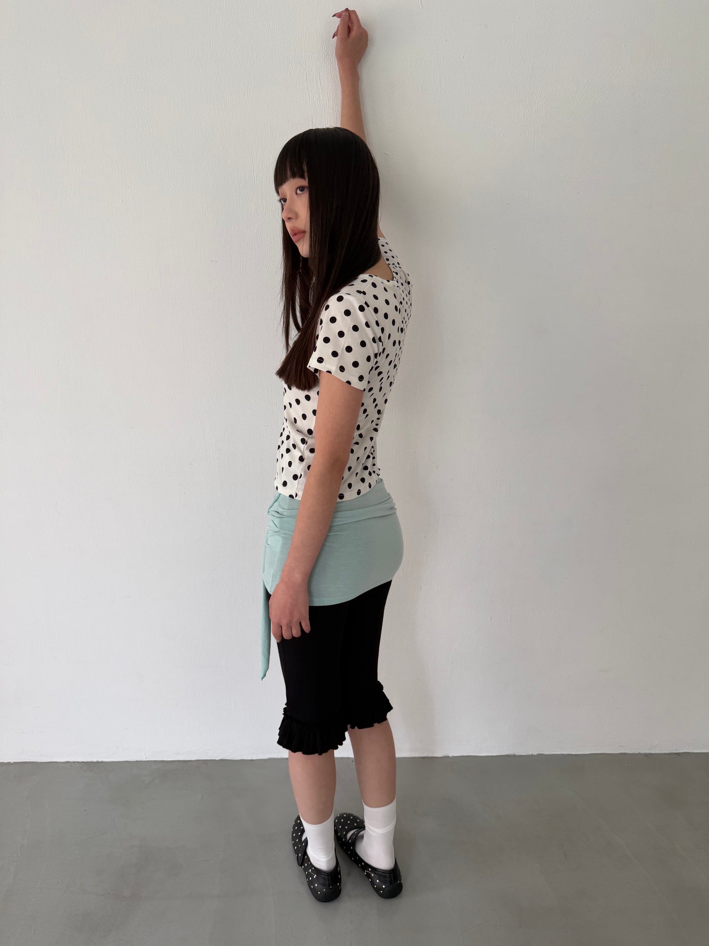 2way strapless button-down dress