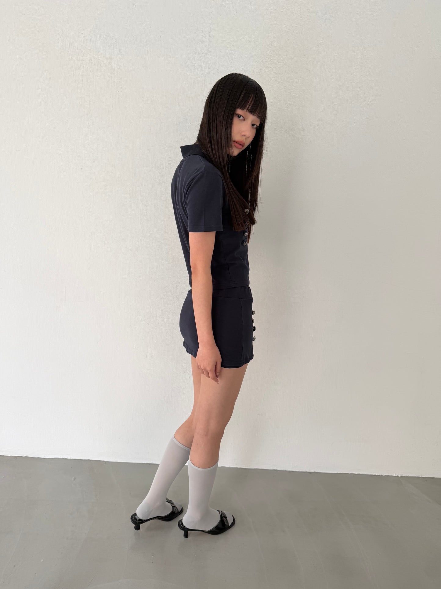 British style cotton shorts