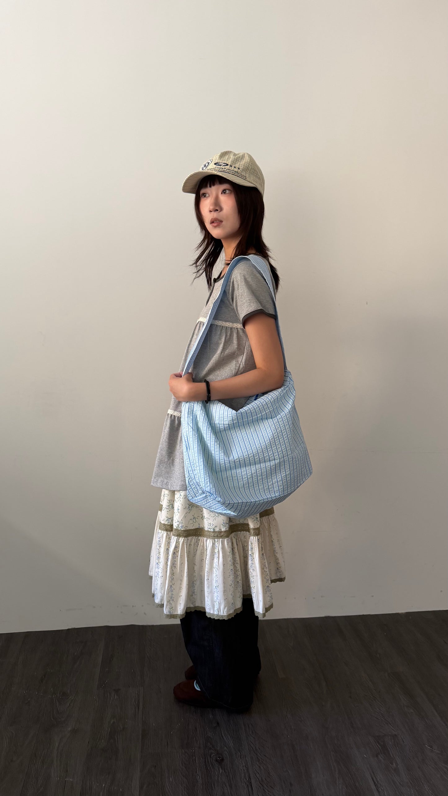 Oversized Striped Bag