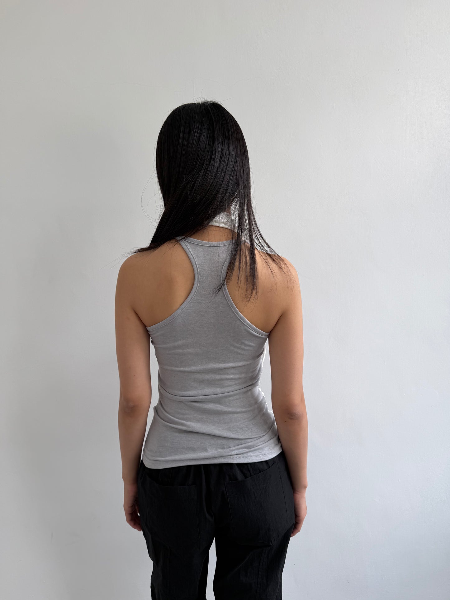 Lace Cowl Neck Tank Top