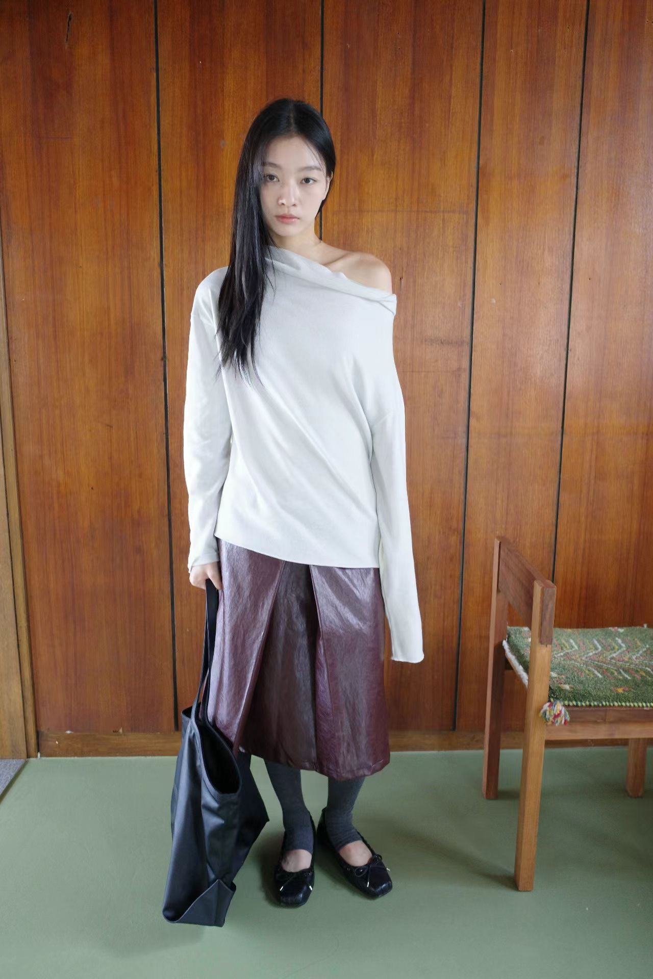 (8/31 收單） eee linsey angora off shoulder sleeved t