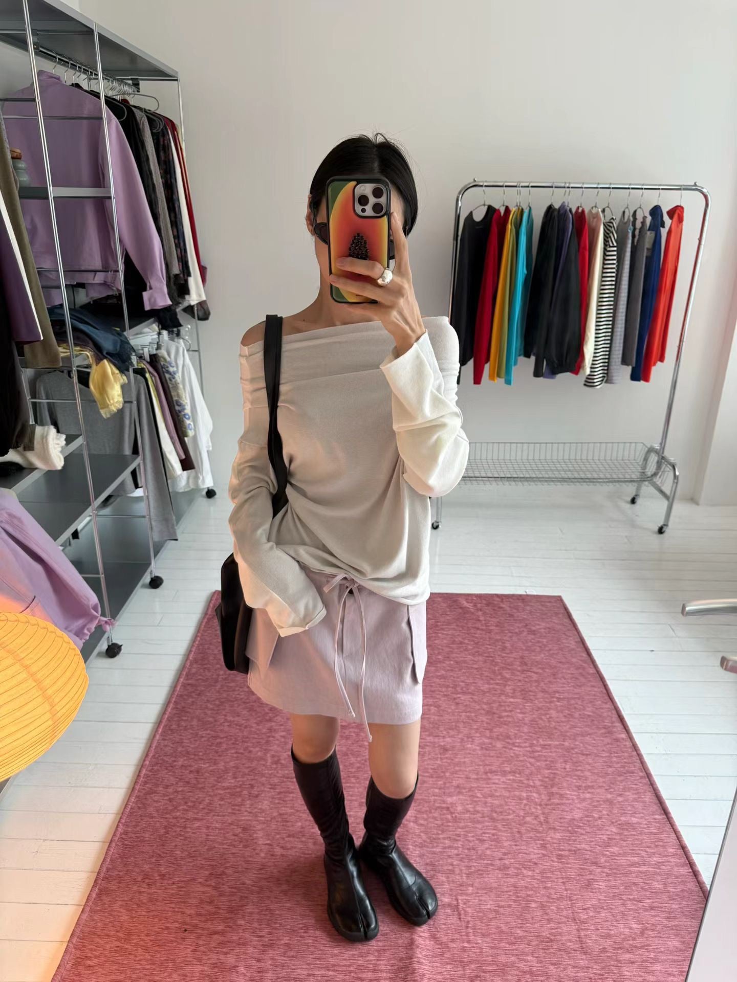 (8/31 收單） eee linsey angora off shoulder sleeved t