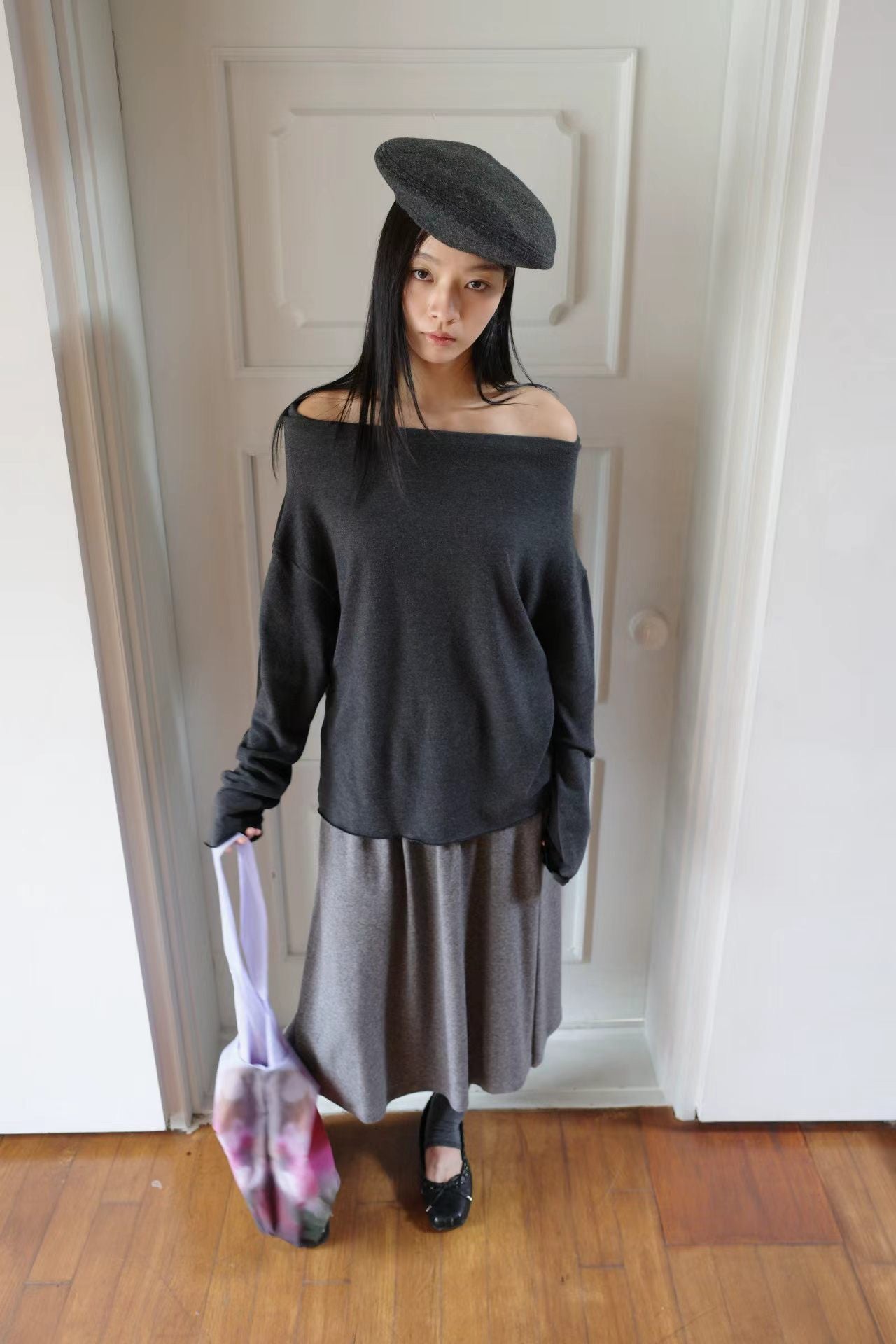 (8/31 收單） eee linsey angora off shoulder sleeved t