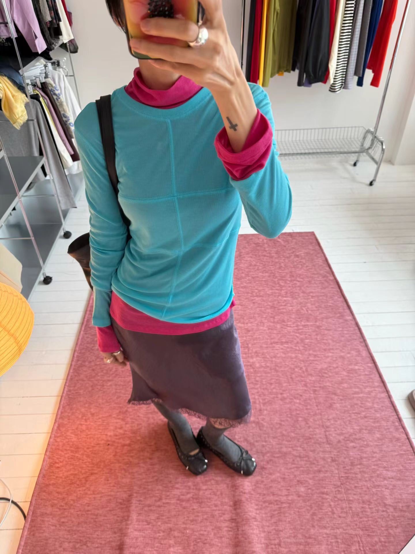 (8/31 收單） eee raulee merino wool half neck long sleeved t shirt