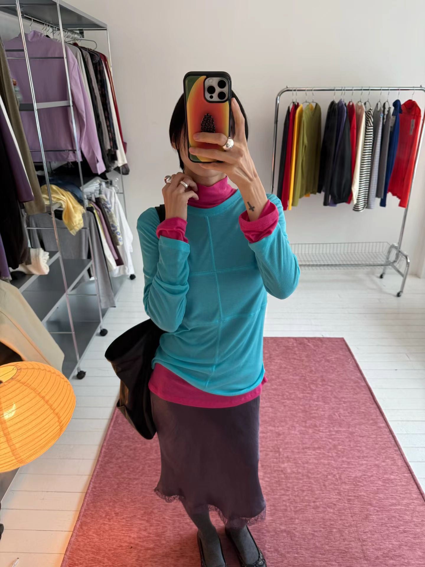 (8/31 收單） eee raulee merino wool half neck long sleeved t shirt
