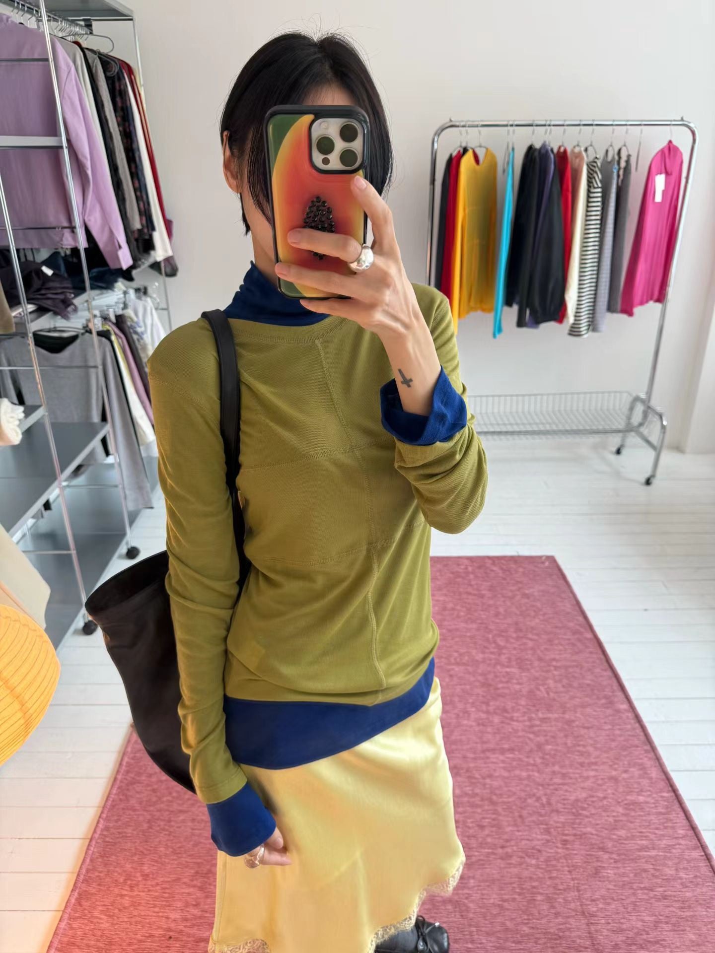 (8/31 收單） eee raulee merino wool half neck long sleeved t shirt