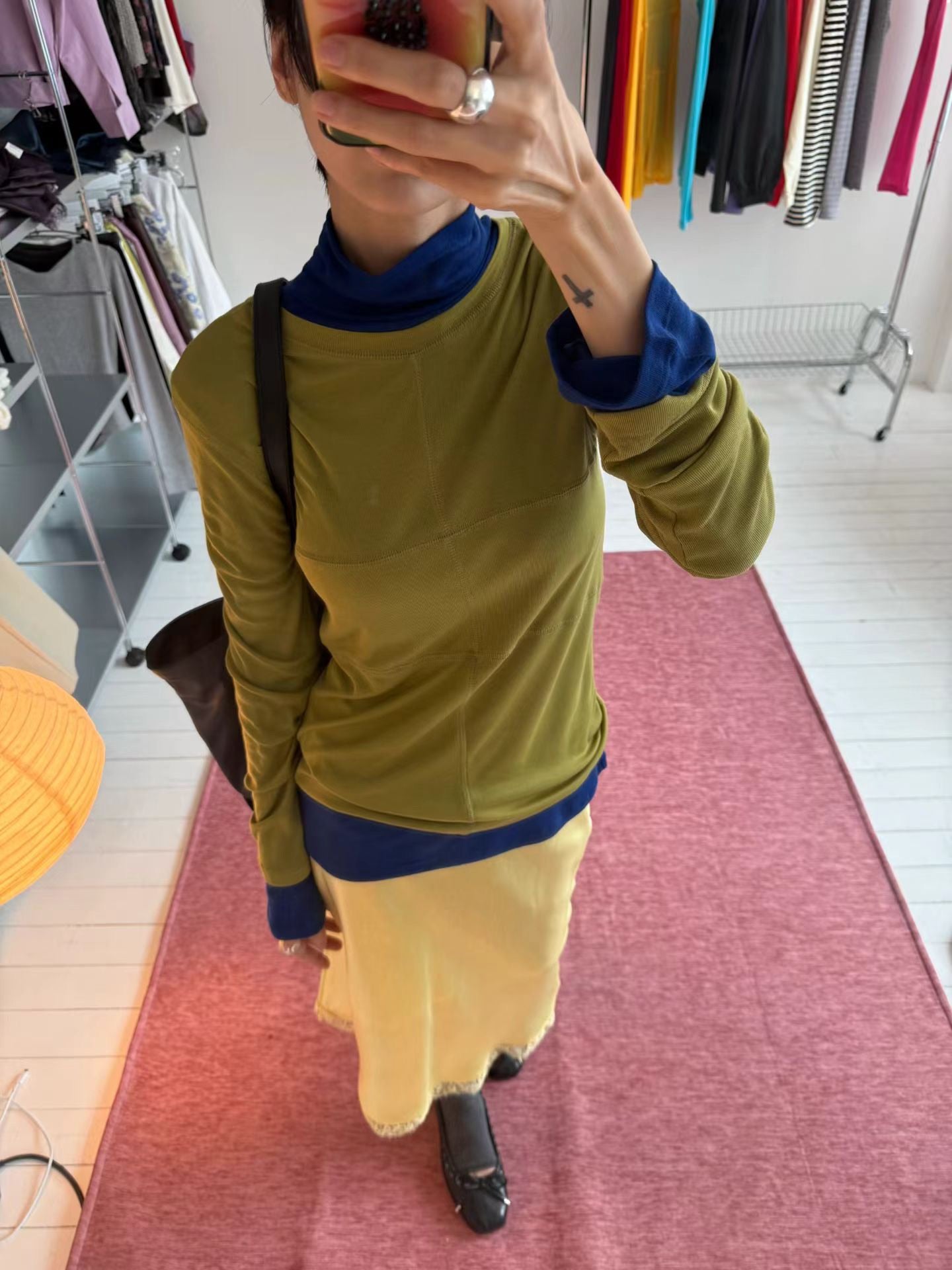 (8/31 收單） eee raulee merino wool half neck long sleeved t shirt