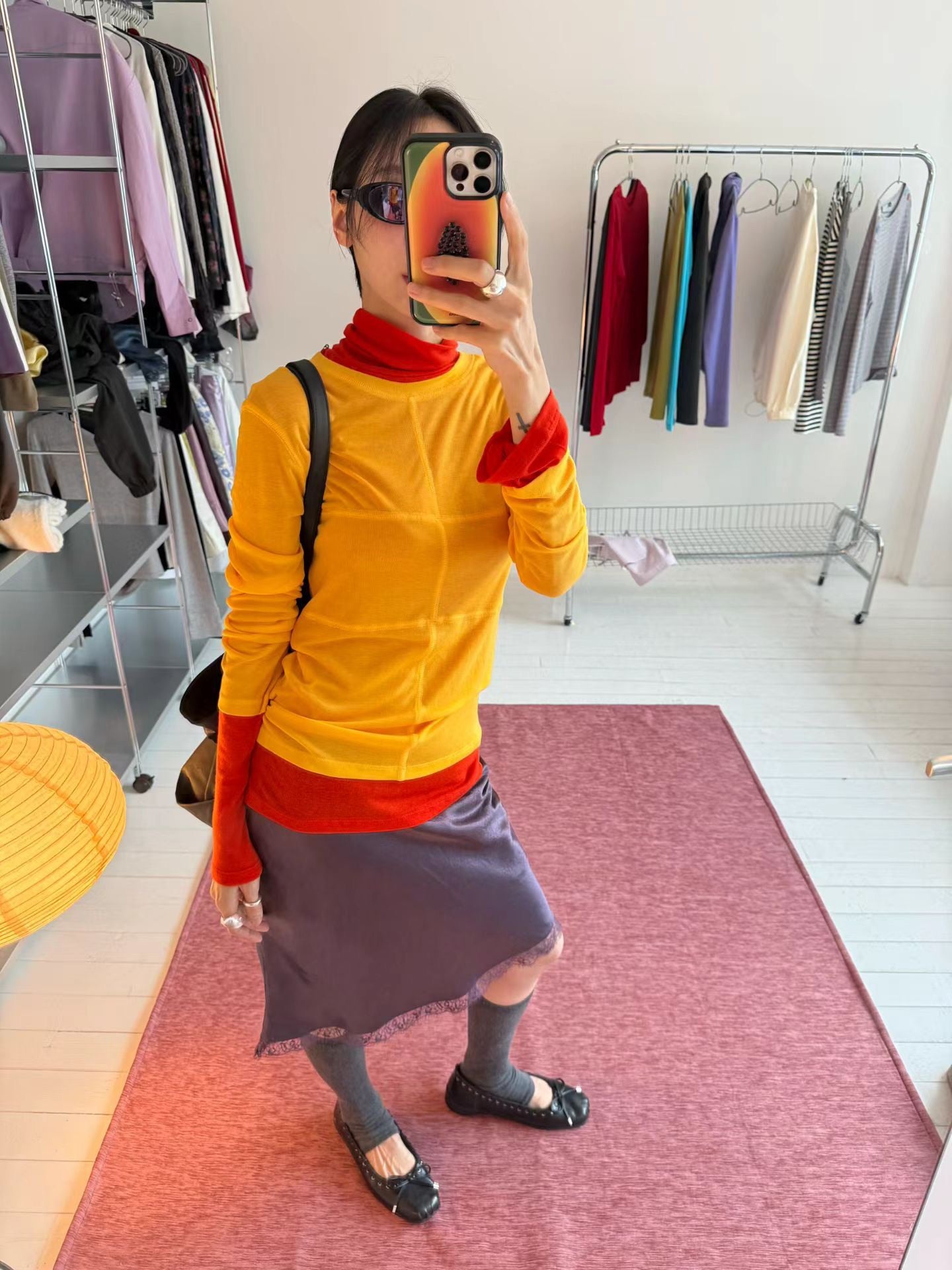 (8/31 收單） eee raulee merino wool half neck long sleeved t shirt