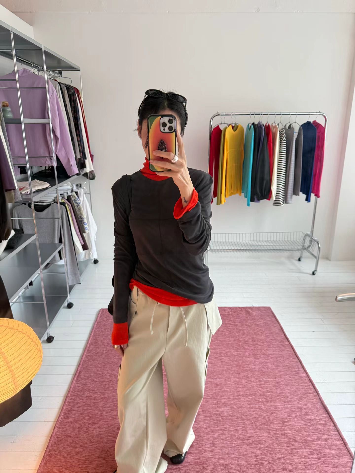 (8/31 收單） eee raulee merino wool half neck long sleeved t shirt