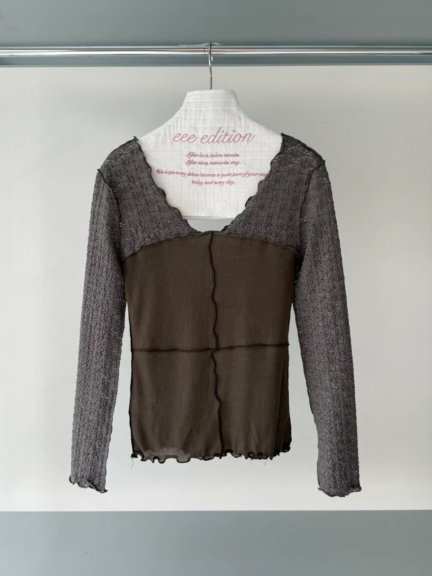 (8/31 收單） eee marly lace long sleeved t