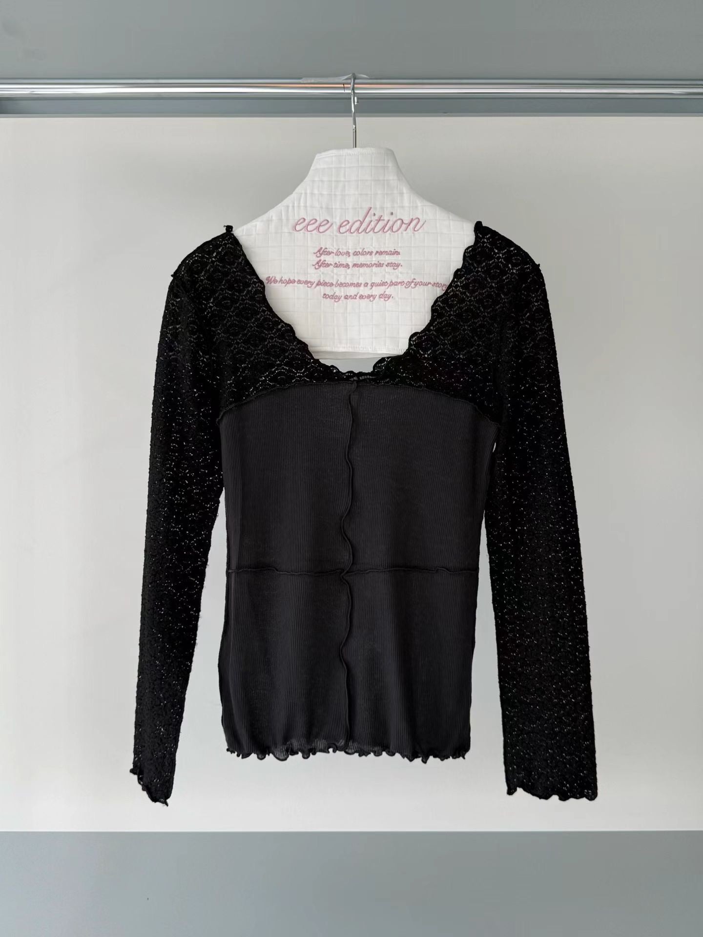 (8/31 收單） eee marly lace long sleeved t