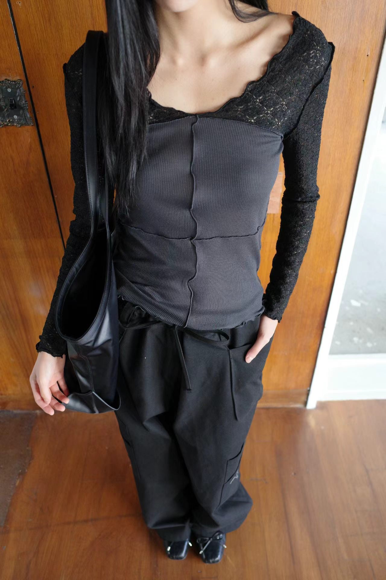 (8/31 收單） eee marly lace long sleeved t