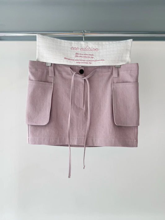 (8/31 收單） eee anycall out pocket cargo mini skirt