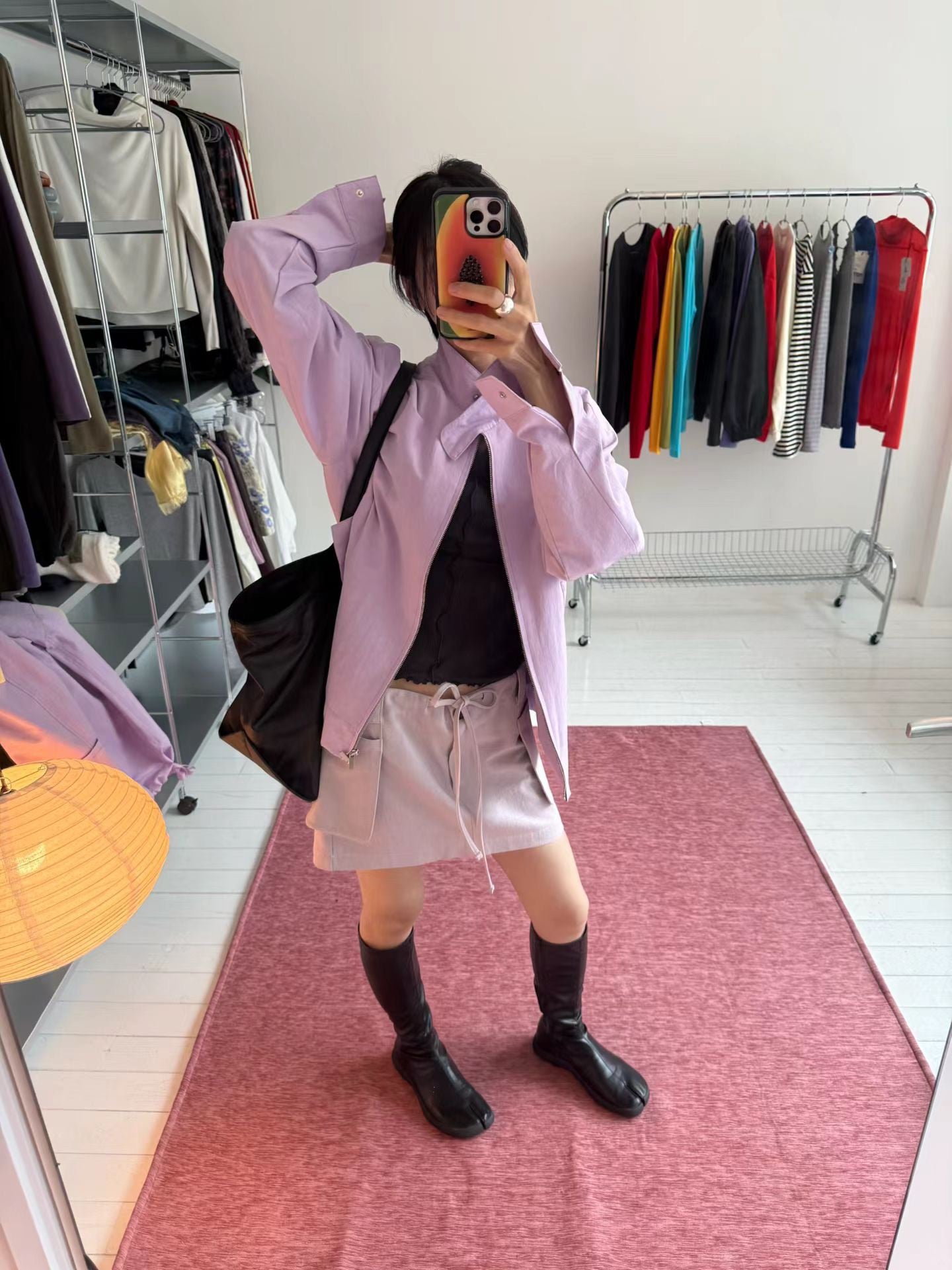 (8/31 收單） eee anycall out pocket cargo mini skirt