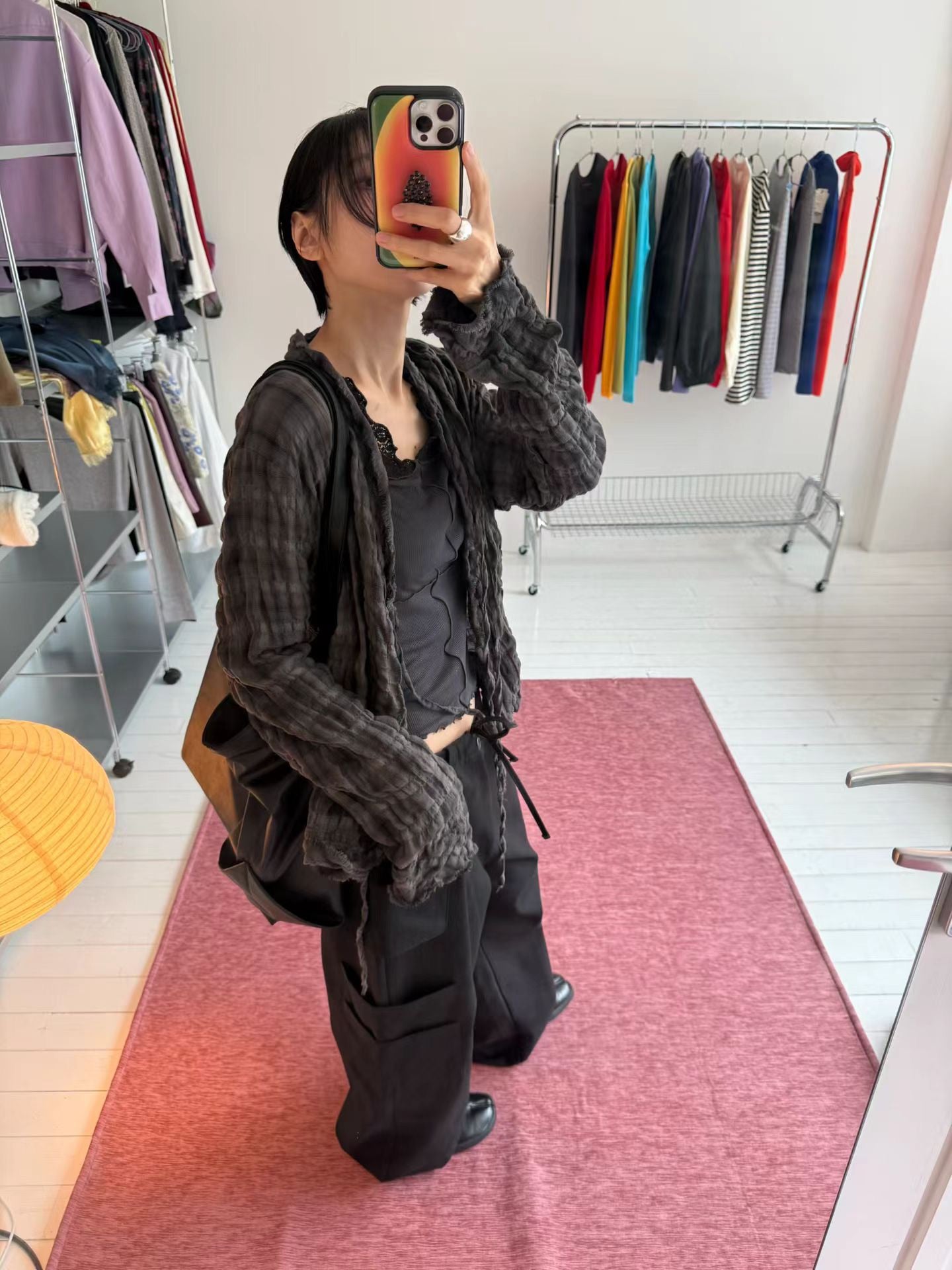 (8/31 收單） eee our time checked cardigan