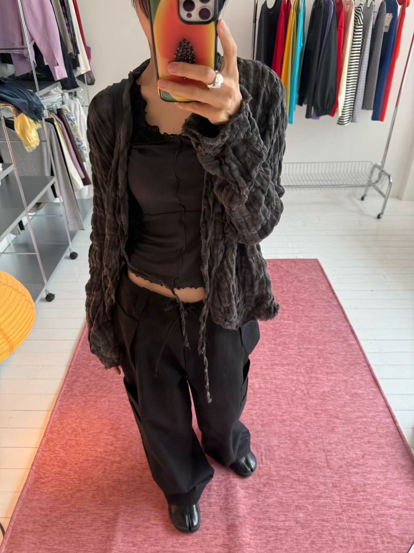 (8/31 收單） eee our time checked cardigan