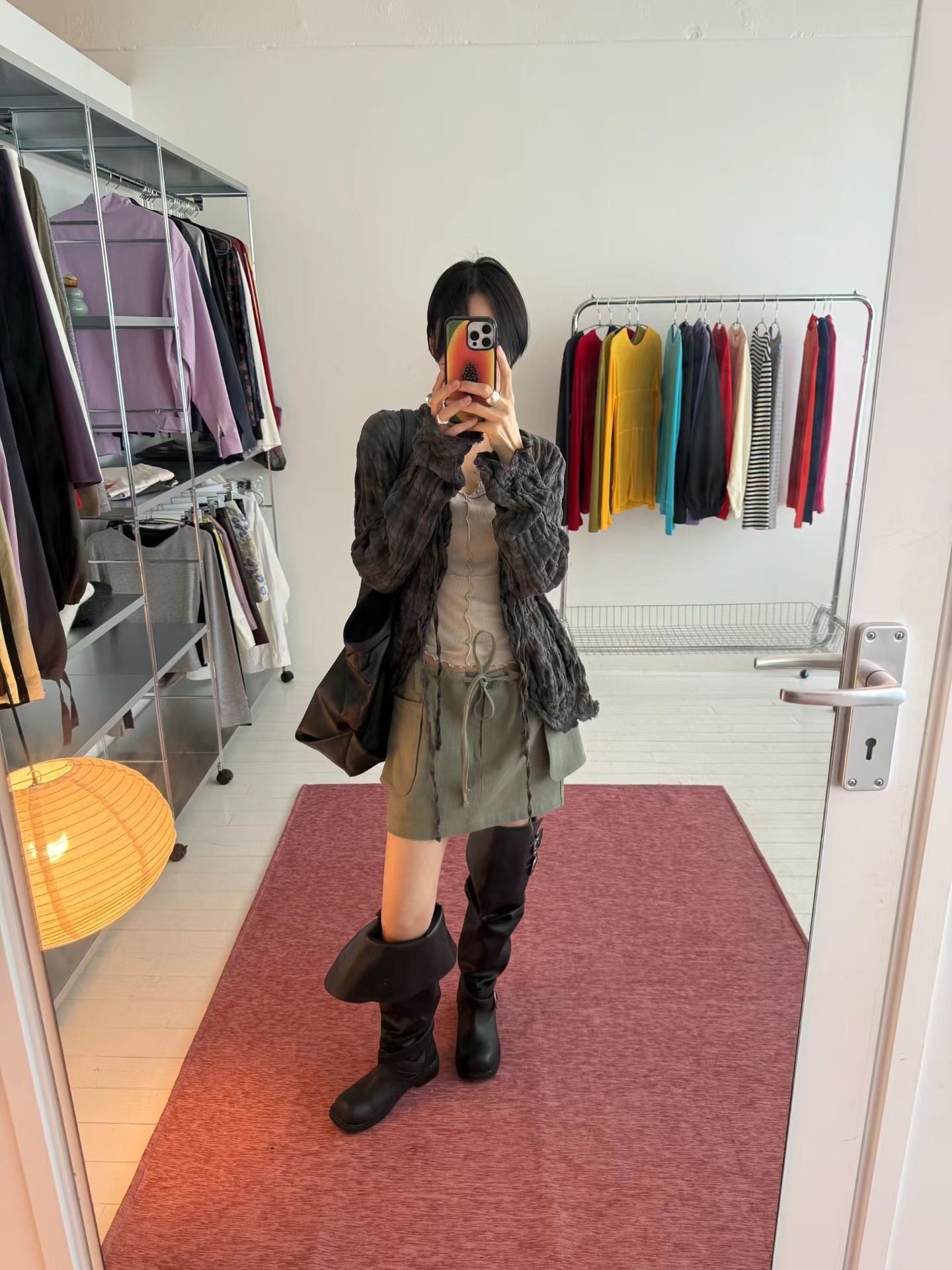 (8/31 收單） eee our time checked cardigan