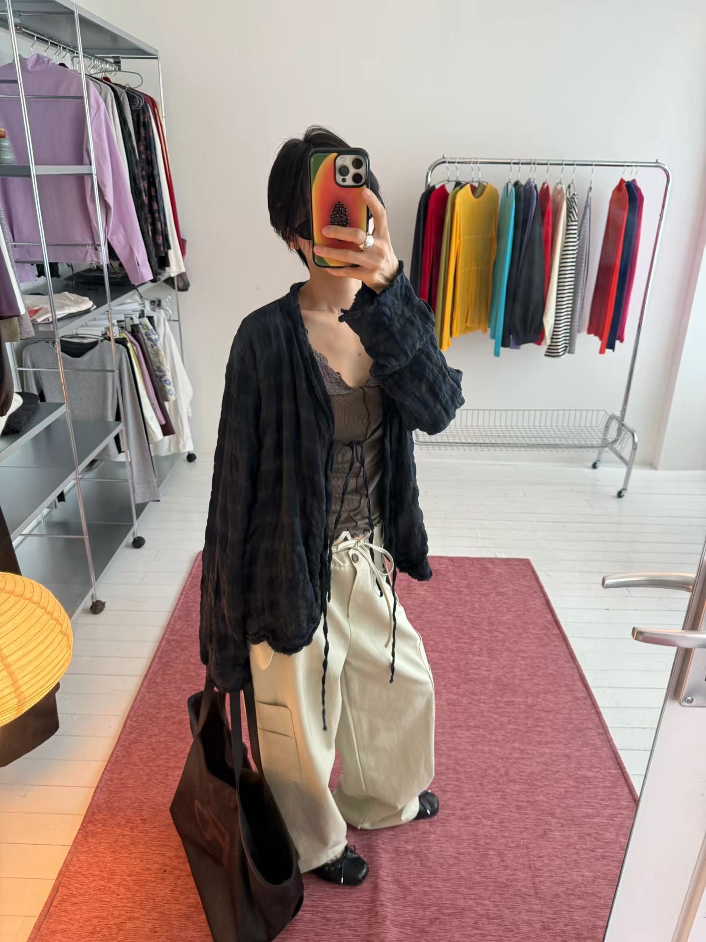 (8/31 收單） eee our time checked cardigan