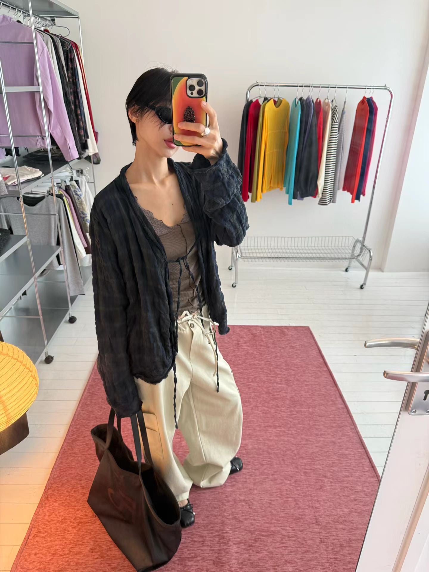(8/31 收單） eee our time checked cardigan