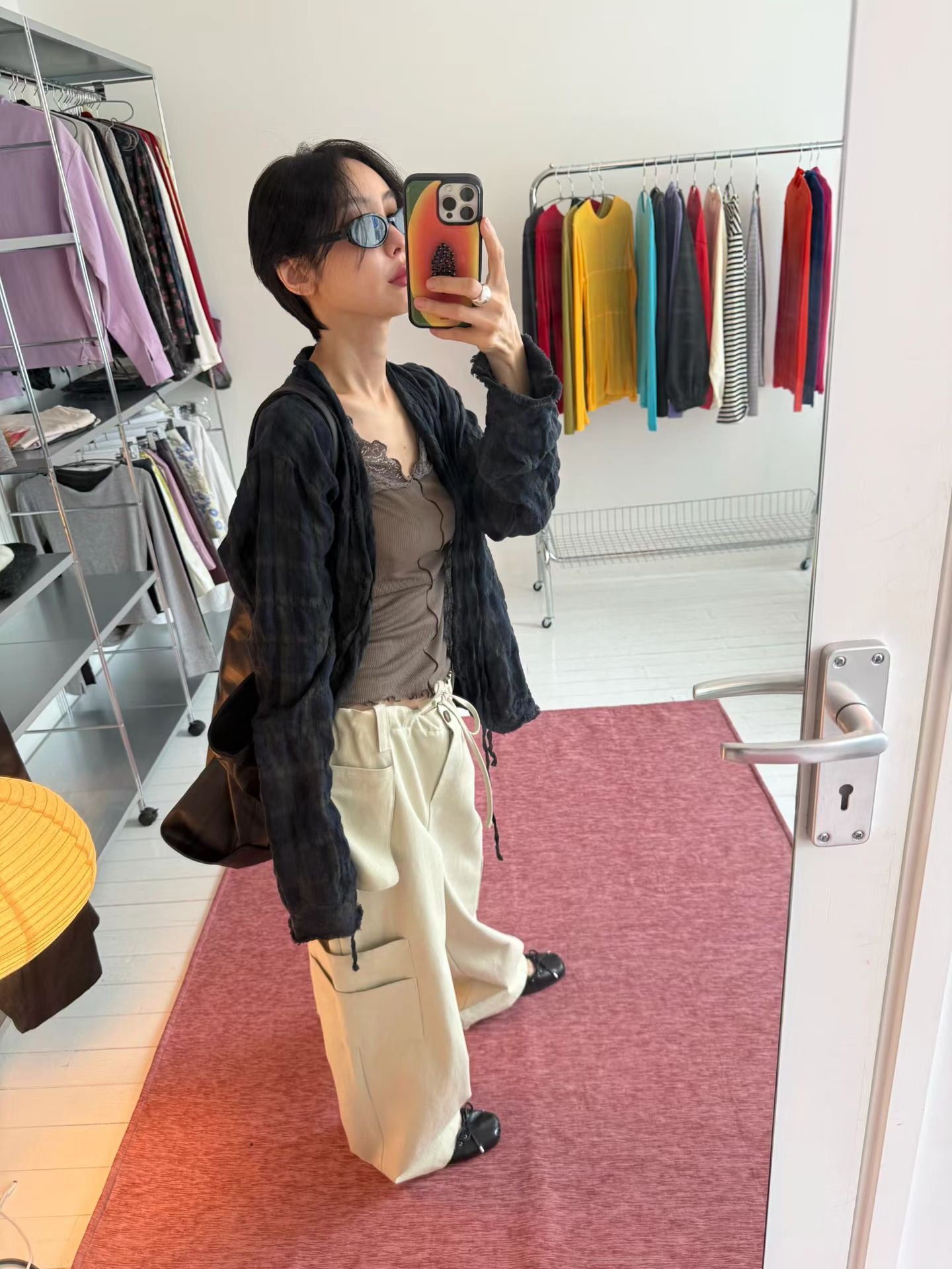 (8/31 收單） eee our time checked cardigan