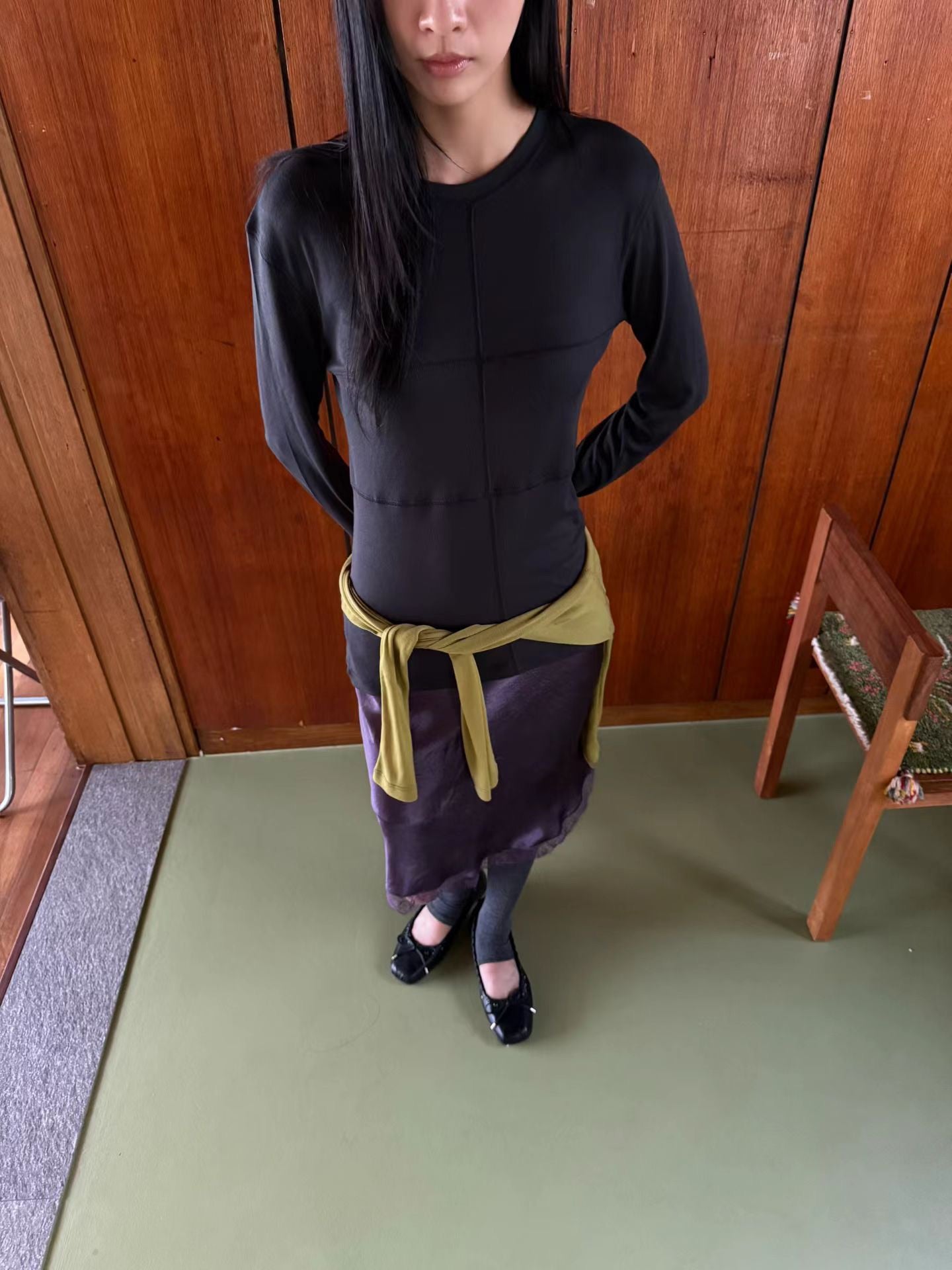 (8/31 收單） eee madeleine cross long sleeved t shirt