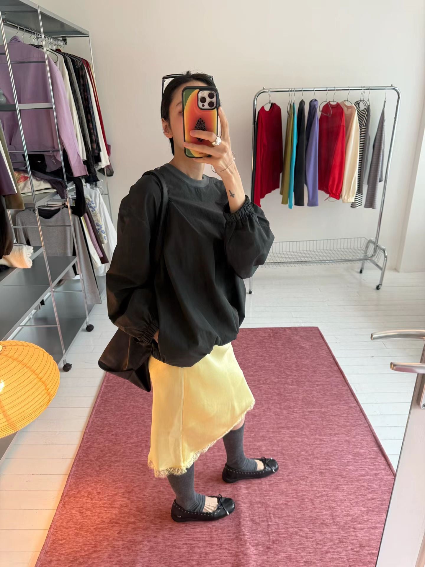 (8/31 收單） eee jenny satin lace skirt