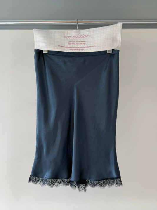 (8/31 收單） eee jenny satin lace skirt
