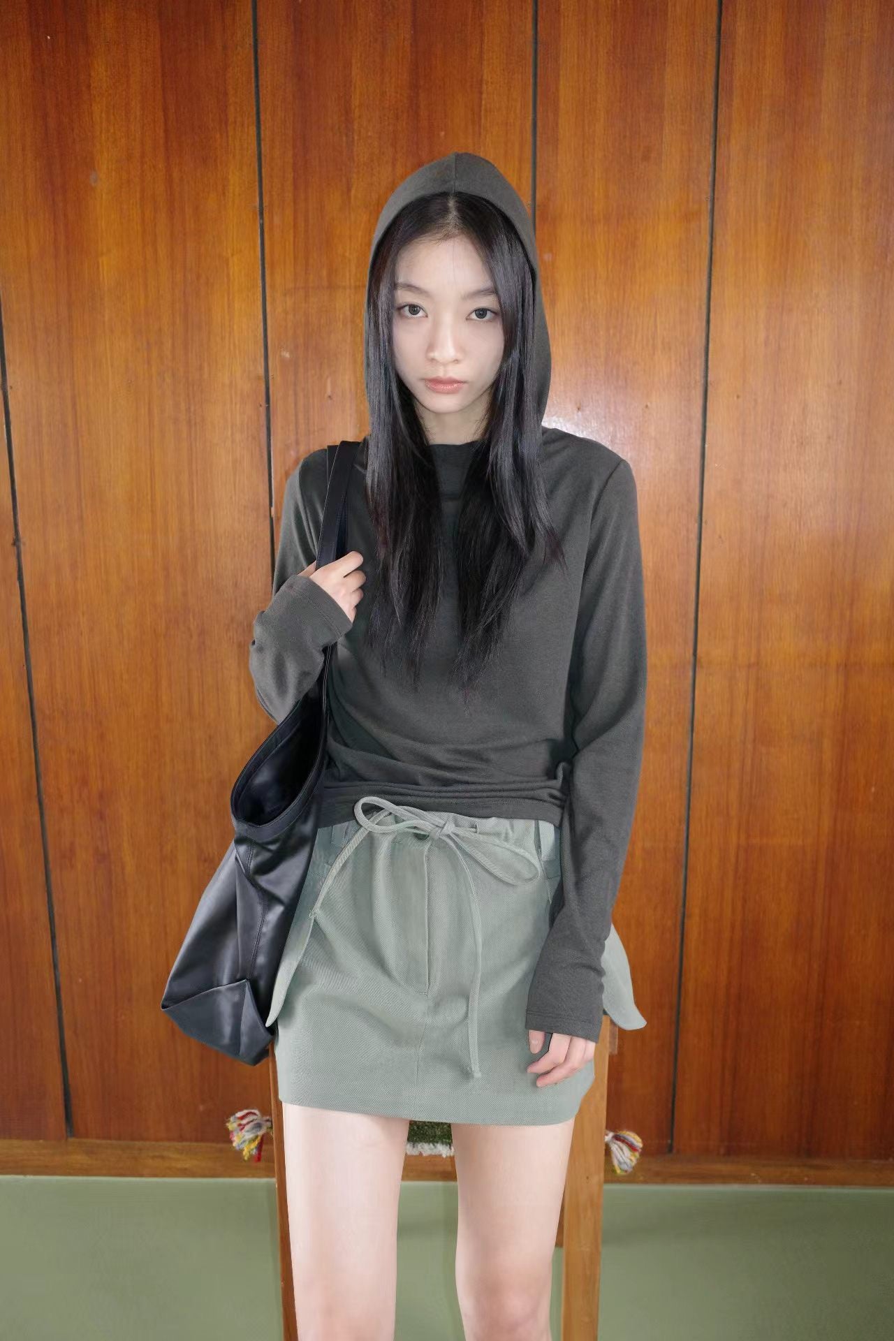 (8/31 收單） eee violet wool hood t shirt