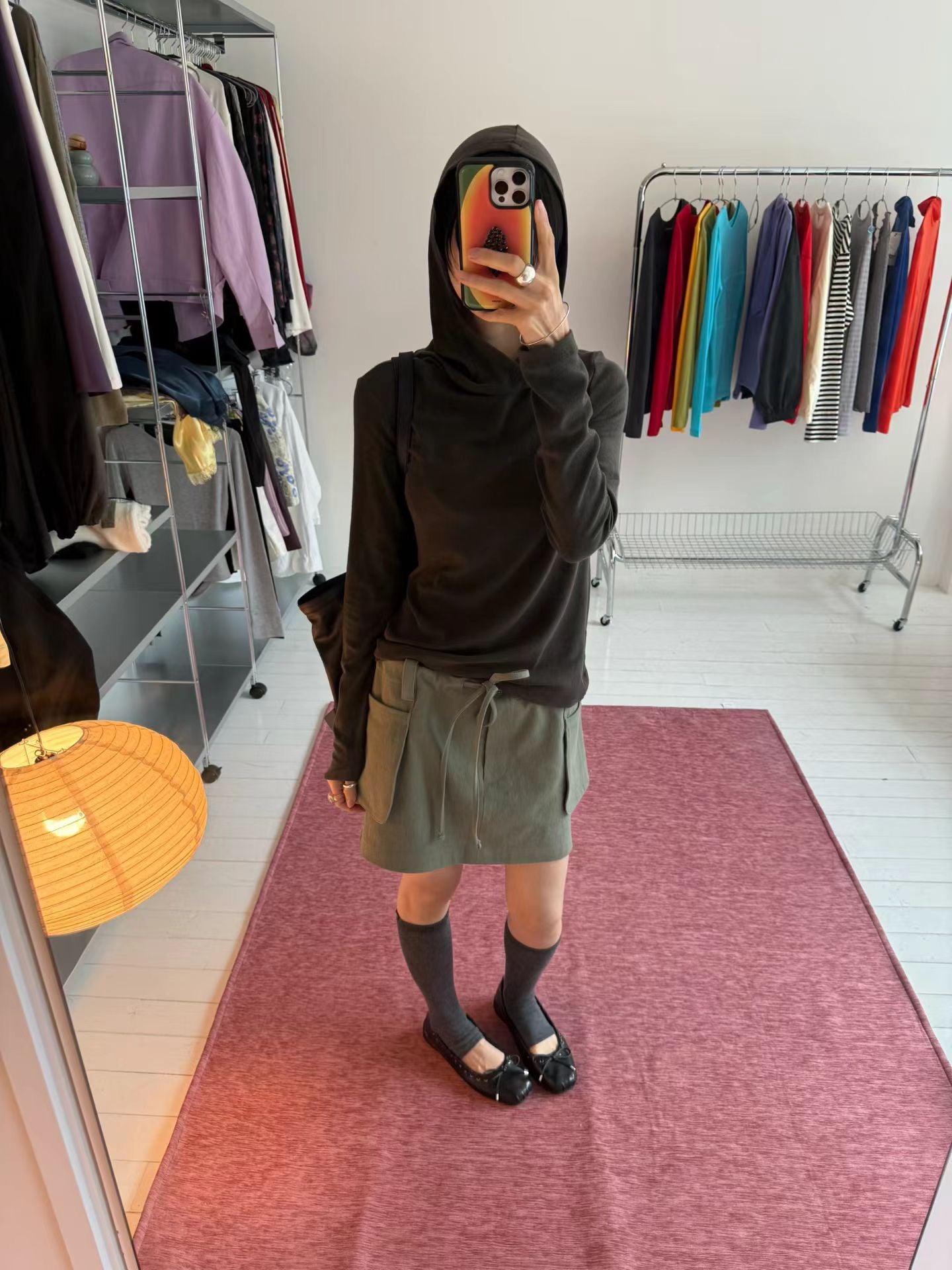 (8/31 收單） eee violet wool hood t shirt