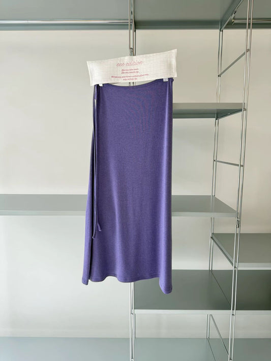 (8/31 收單）eee violet wool long skirt
