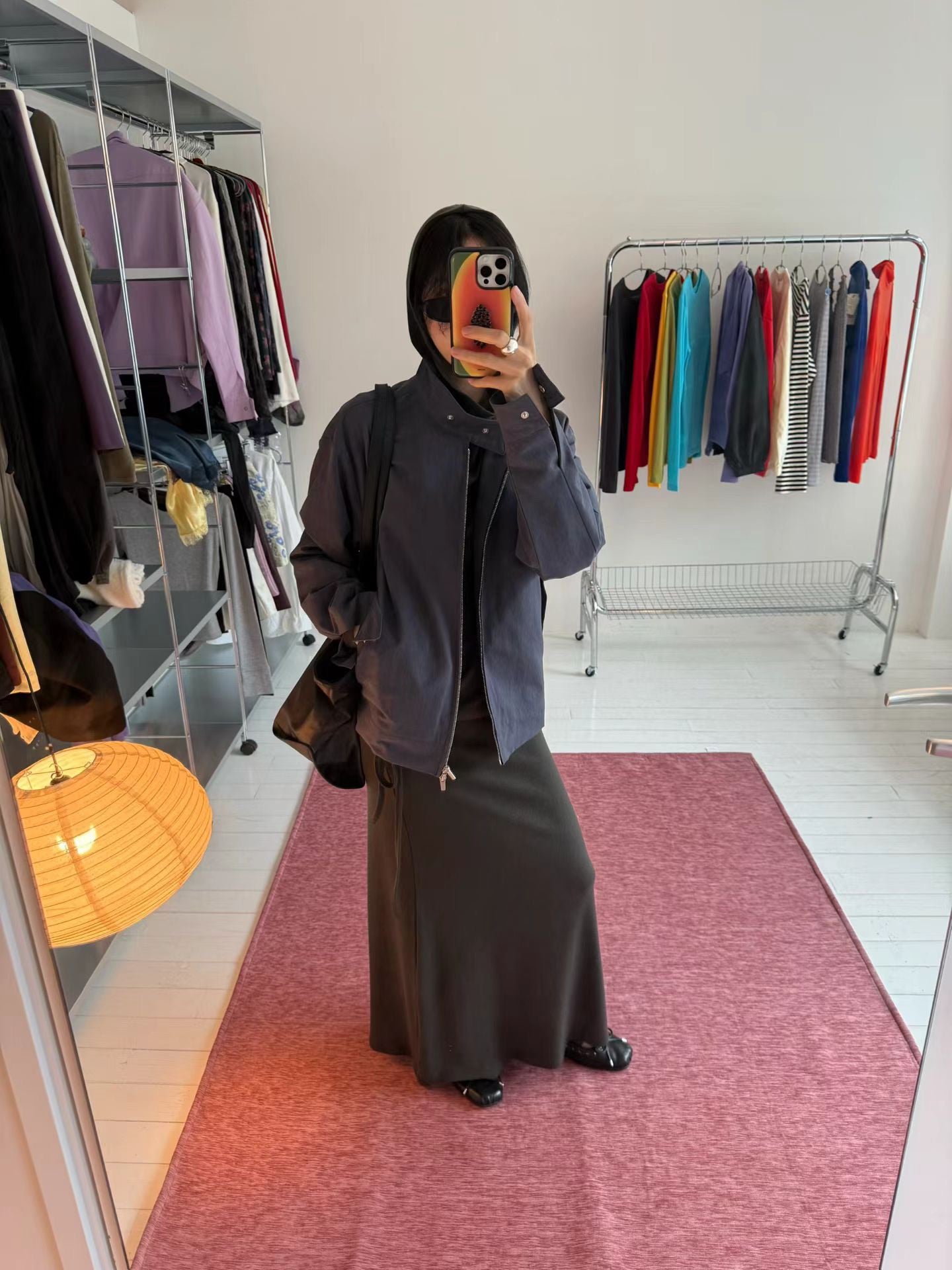 (8/31 收單）eee violet wool long skirt