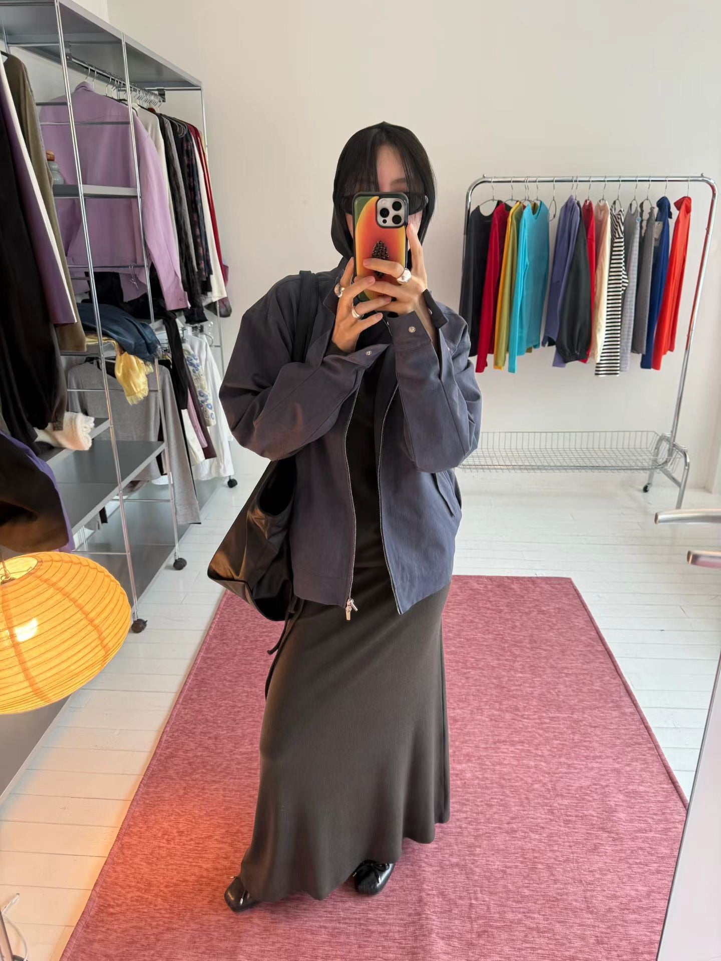 (8/31 收單）eee violet wool long skirt