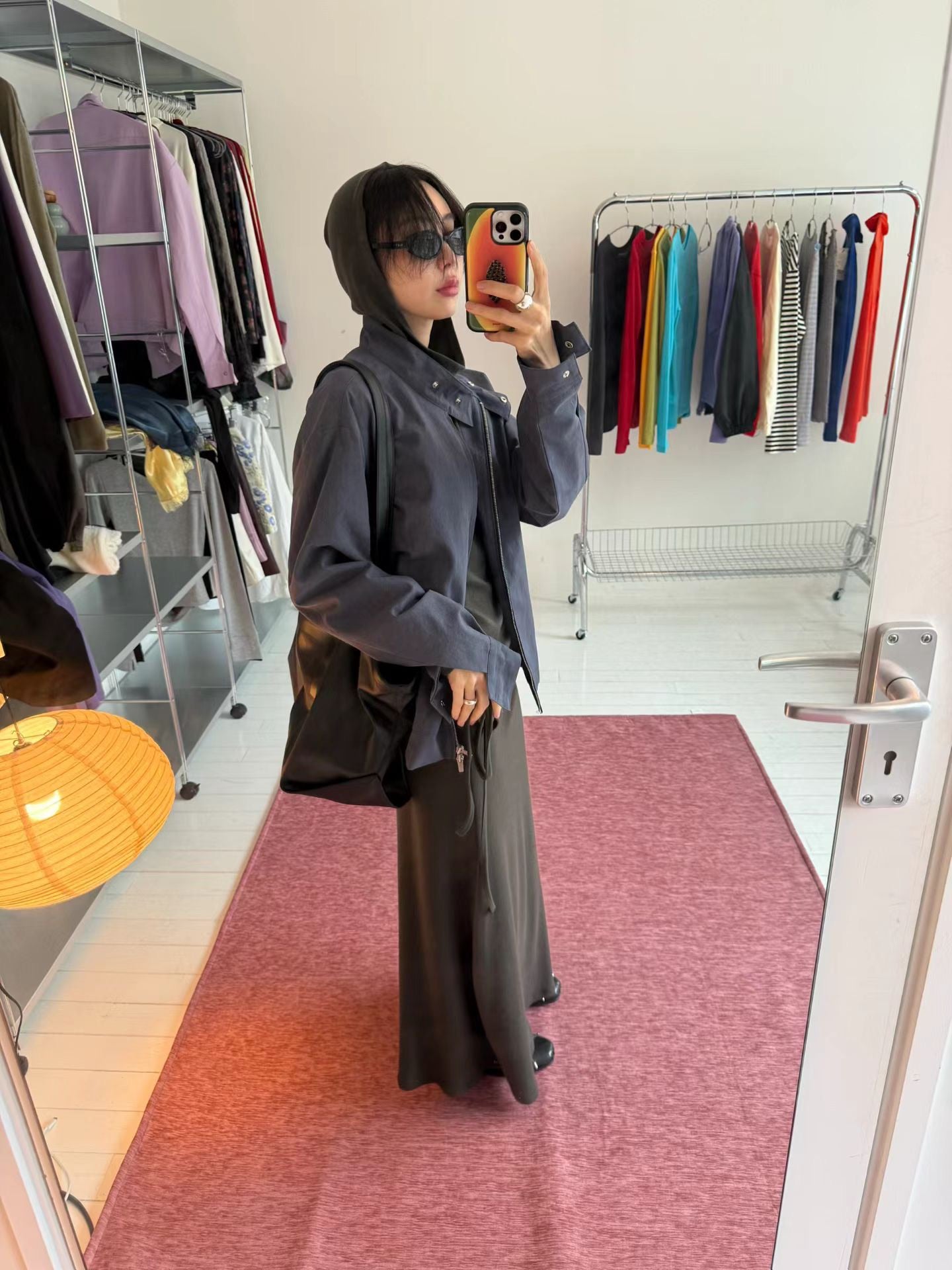 (8/31 收單）eee violet wool long skirt