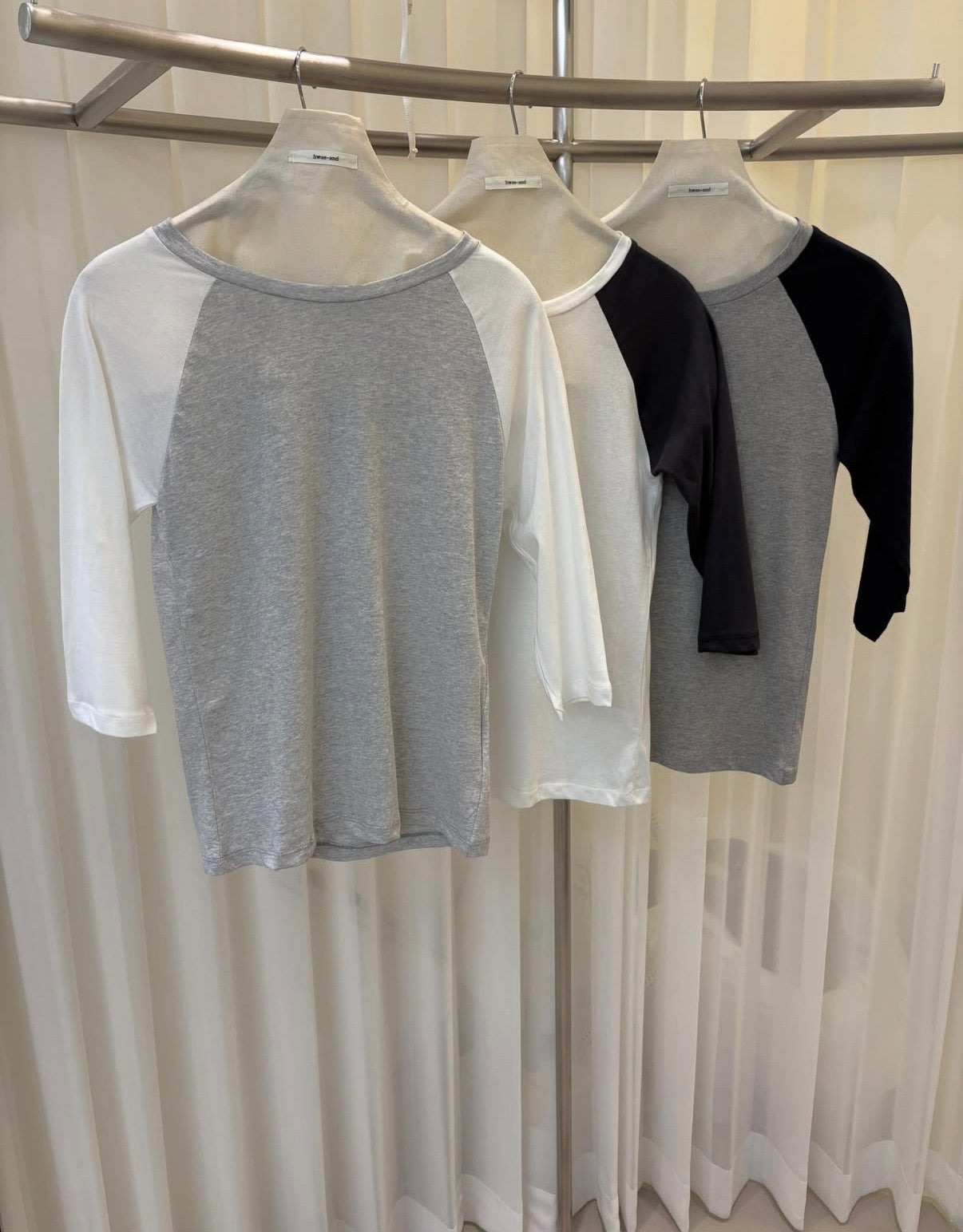 (9/6 收單） Raglan 3/4 Sleeve T-shirt