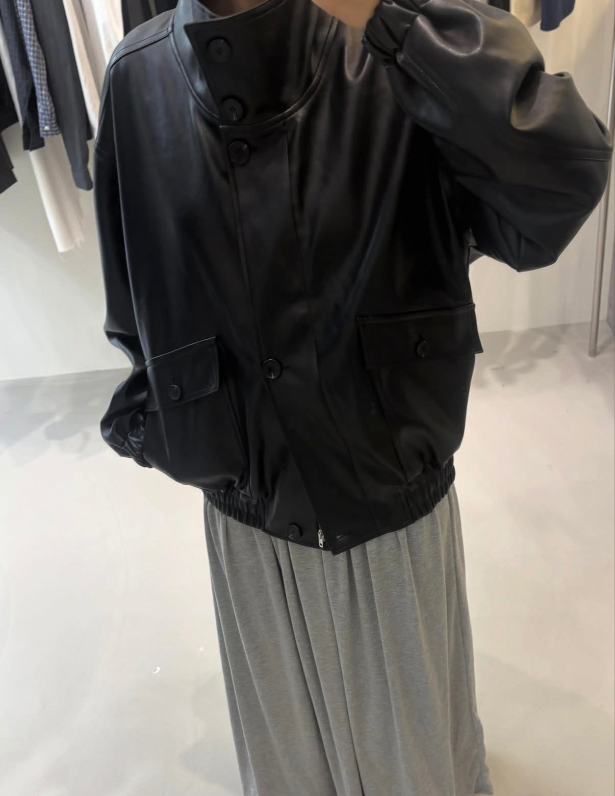 (9/6 收單） Carolyn Leather Blouson