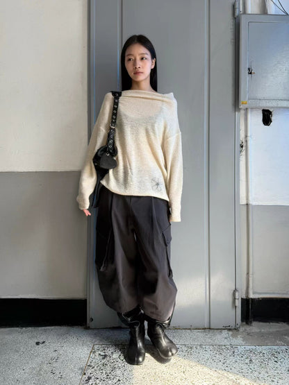 eee dasha floral unbalance knit
