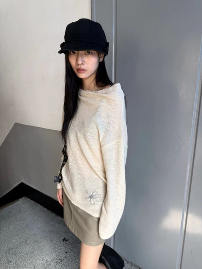 eee dasha floral unbalance knit