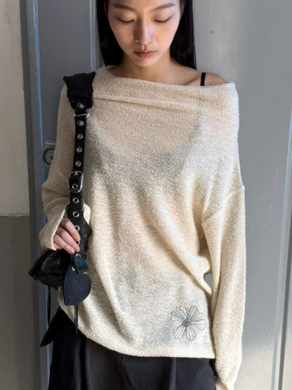 eee dasha floral unbalance knit