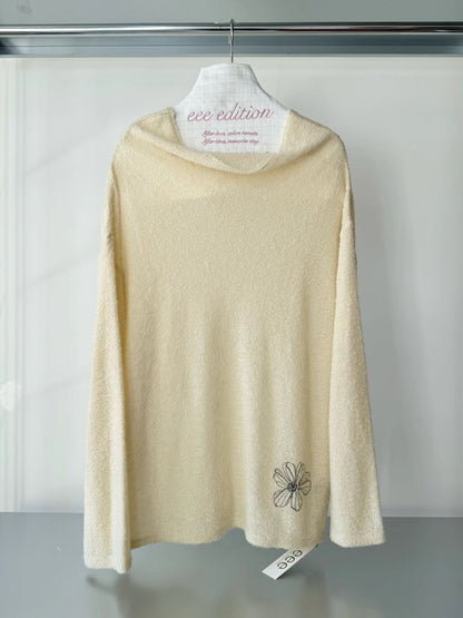 eee dasha floral unbalance knit