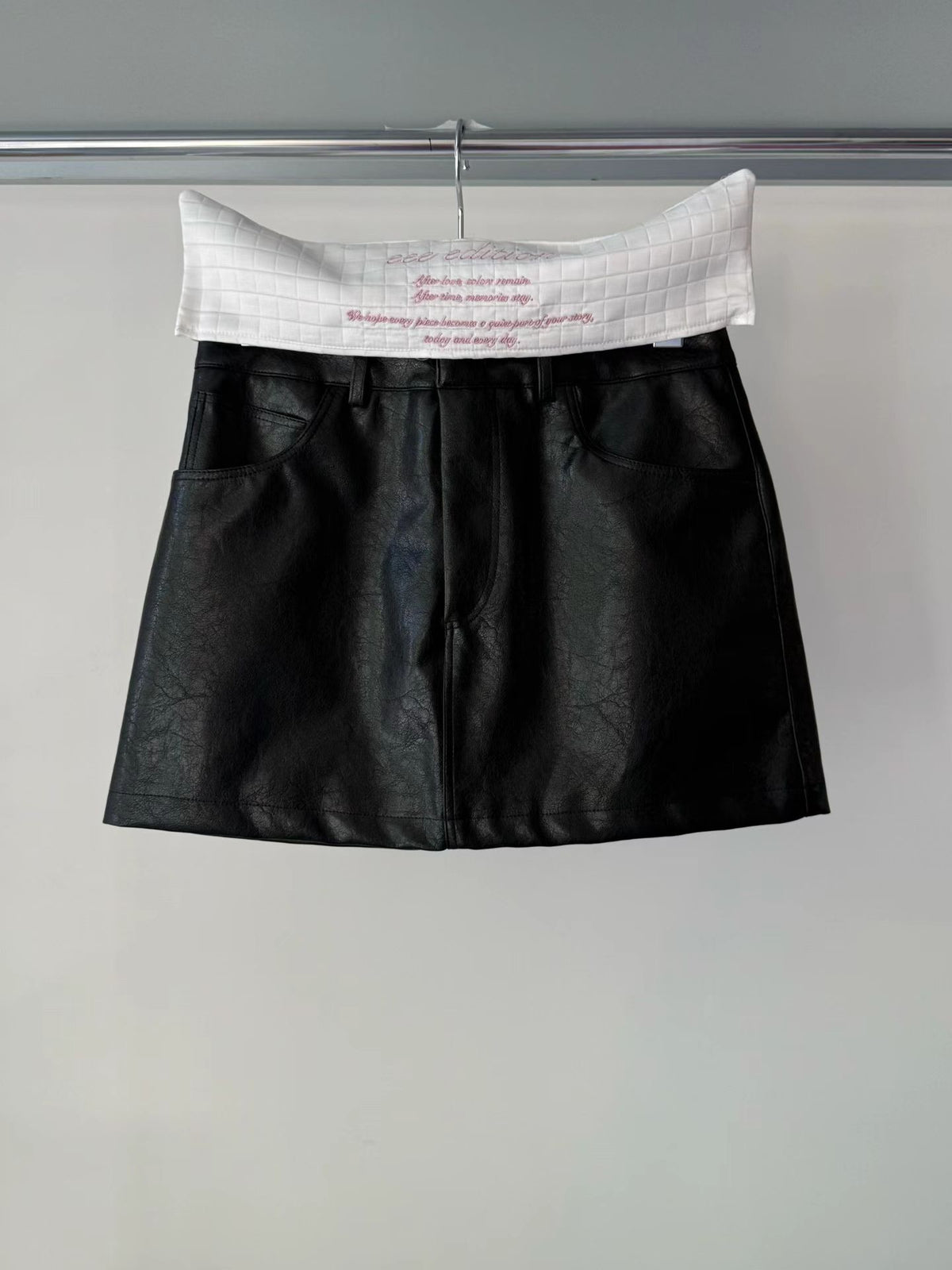 eee jessica leather mini skirt