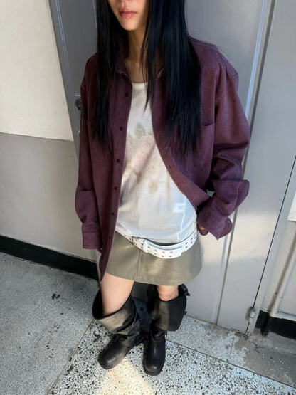 eee jessica leather mini skirt