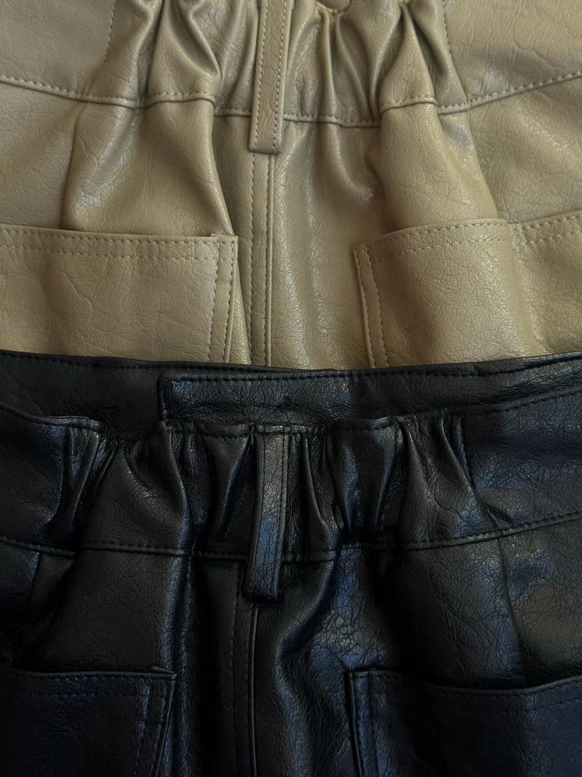 eee jessica leather mini skirt