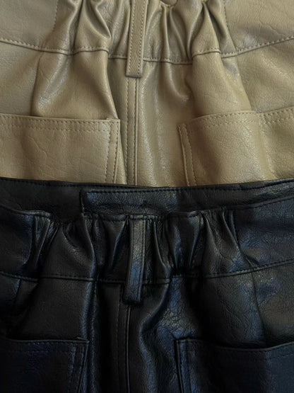 eee jessica leather mini skirt