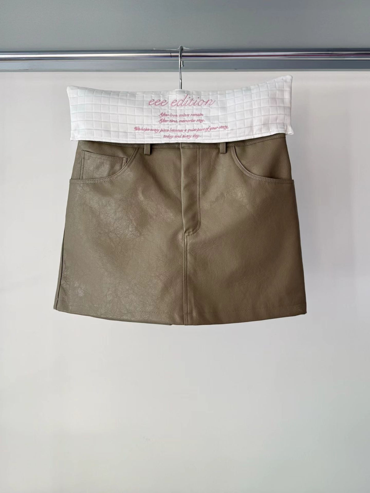 eee jessica leather mini skirt