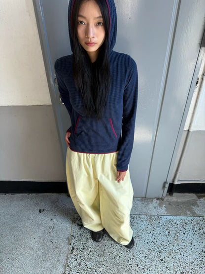 eee lisa waffle fleece hoodie