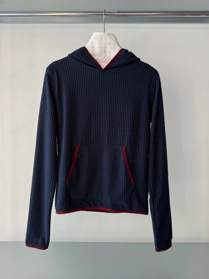 eee lisa waffle fleece hoodie